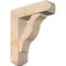 Ekena Millwork Funston Craftsman Smooth Bracket w/ Offset Brace, Douglas Fir, 7 1/2"W x 26"D x 30"H BKT0806X26X30FST04SDF - alternate 1